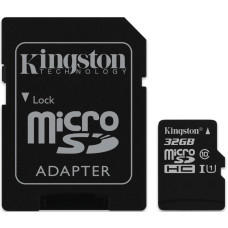 Карта пам'яті Kingston microSDHC 32GB Class 10 UHS-I R45/W10MB/s + адаптер SD